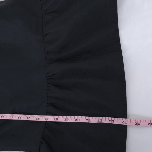 Vineyard Vines Sleeveless Peplum Swing Silk Top Jet Black size 6 - Picture 7 of 9